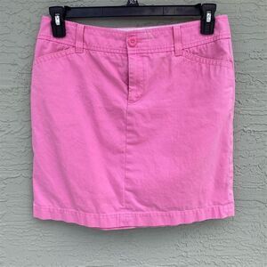 Lilly Pulitzer Women's Pink Mini Skirt Size 8 with Pockets